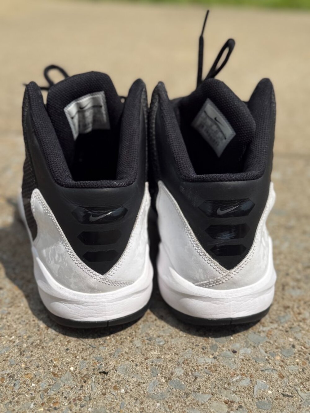 Nike Zoom Without A Doubt Mid Men 11 Y2K Hoop Streetwear Black White 4013 - Picture 3 of 9
